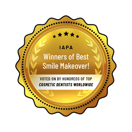 The Cosmetic Dentists of Austin celebrated as winners of Austin's Best Smile Makeover.